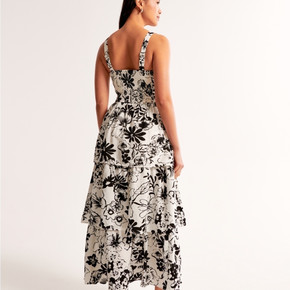 Abercrombie & Fitch Black and White Floral Emerson Dress - Picture 4 of 6